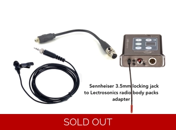 Sennheiser lavalier microphone adapter to  Lectrosonics transmitters LMb,LT,DBSM,DBSMD,SMDA,SMQV etc